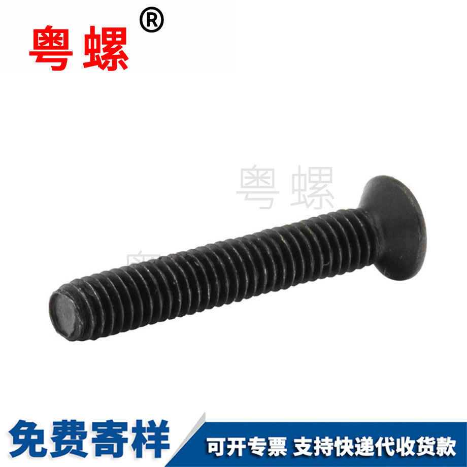 生產黑色十字西安沉頭螺絲