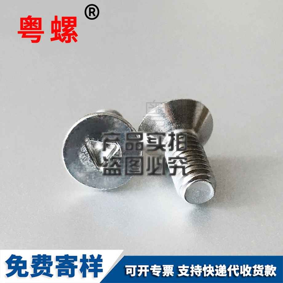 訂做沉頭三角槽楚雄防盜螺絲